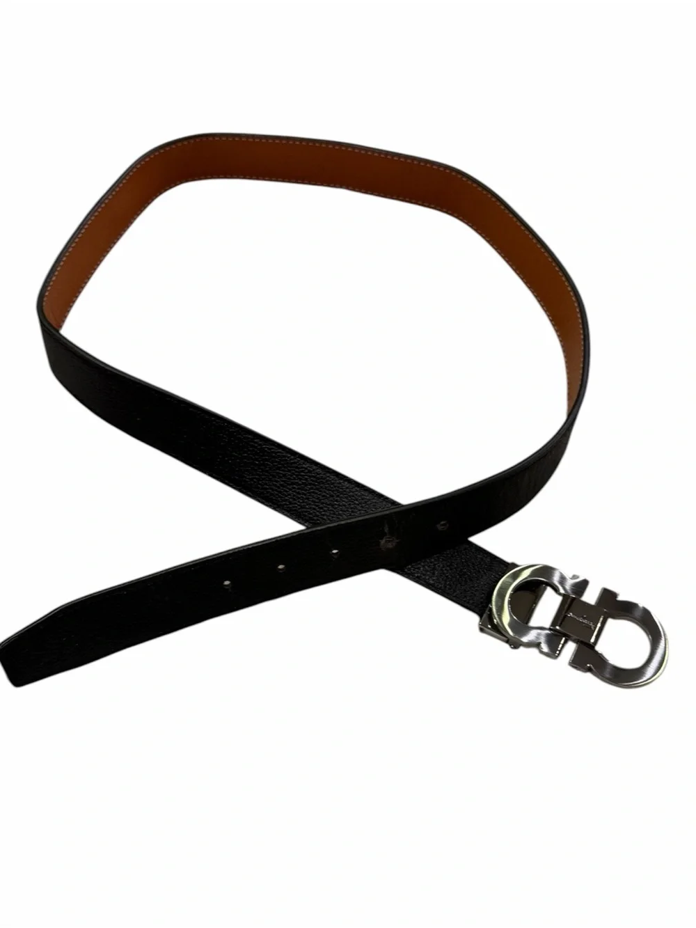 Salvatore Ferragamo reversible Gancini leather men’s belt